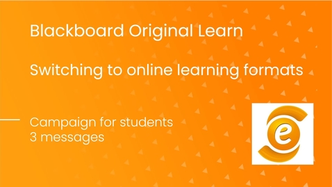 Thumbnail for entry Switching to online learning formats: Students