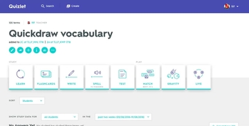 go elearning 運用quizlet 和quick draw 學習字詞