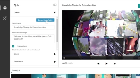 Thumbnail for How to Create a Quiz Using Kaltura Editor