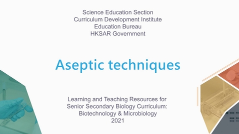 Thumbnail for Aseptic techniques (English subtitles available)