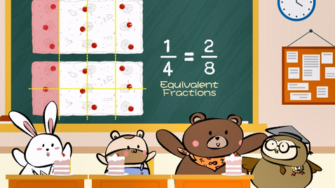 Thumbnail for Equivalent fractions (English subtitles available)