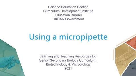 Thumbnail for Using a micropipette (English subtitles available)