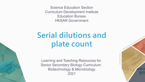 內容項目 Serial dilutions and plate count (English subtitles available) 的縮圖