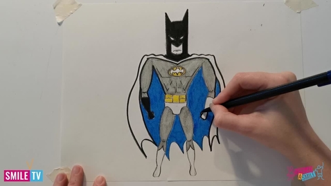 Thumbnail for entry Learn to draw Batman 