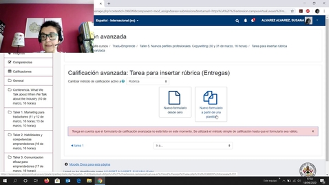 Miniatura para Diseño de rúbricas para tareas en Moodle (Campus Virtual)