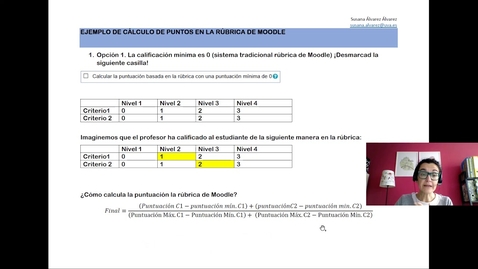 Miniatura para Cómo calcula la puntuación final la rúbrica de Moodle (Campus VIrtual UVa)