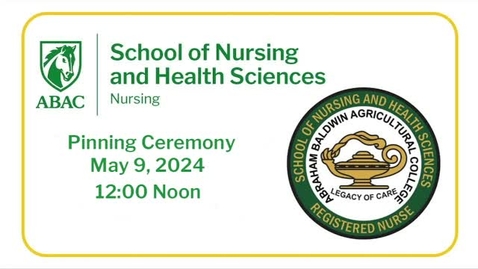 Thumbnail for Nursing Pinning Ceremony Spring 2024 