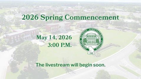 Thumbnail for 2026 Spring Commencement 3 PM