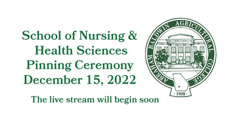 Thumbnail for entry 2022 Nursing Pinning Ceremony 