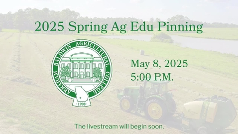 Thumbnail for 2025 Spring Ag Edu Pinning
