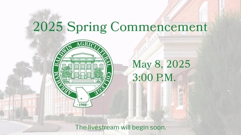Thumbnail for 2025 Spring Commencement 3 PM