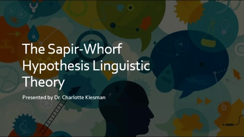 Thumbnail for Sapir-Whorf Hypothesis, Sect 1 - September 7th 2020, 2:47:14 pm