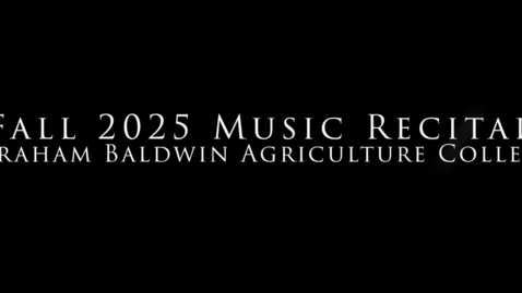 Thumbnail for Fall 2025 Student Music Recitals