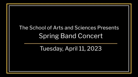Thumbnail for Spring Band Concert 2023