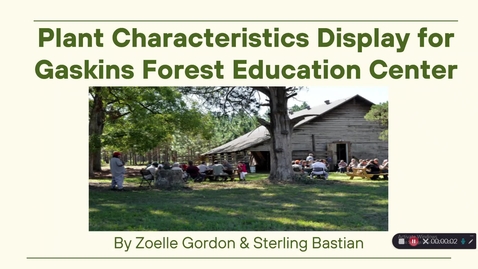 Thumbnail for Gordon and Bastian - Plant ID Display Presentation