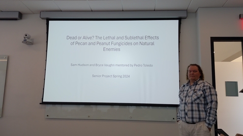 Thumbnail for entry Effects of Pecan and Peanut Fungicides on Natural Enemies - Vaughn and Hudson