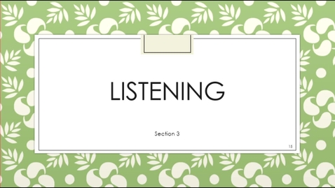 Thumbnail for C3100 Listening Sect 3 - September 14th 2020, 4:23:37 pm