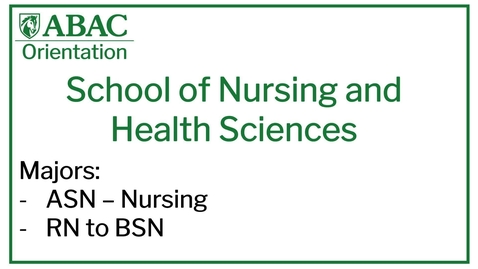 Thumbnail for School of Nursing &amp; Health Science