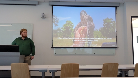 Thumbnail for Effects of Non-forested Habitat on SE American Kestrel Nest Success - Owens.mp4
