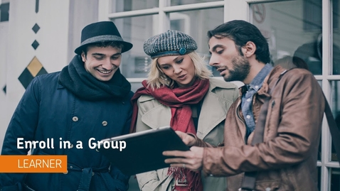 Thumbnail for Enroll in a Group - Brightspace Learning Environment