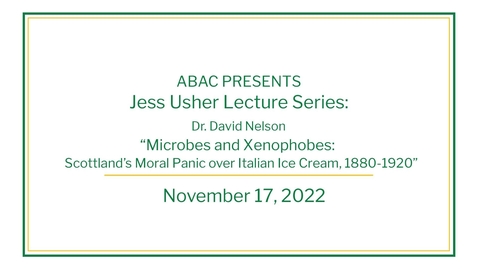 Thumbnail for Jess Usher Lecture Series: Featuring David Nelson