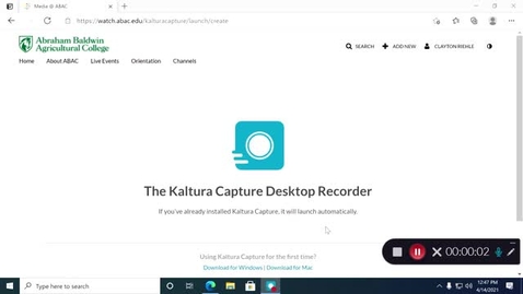 Thumbnail for Kaltura Capture recording - April 14th 2021, 12:47:46 pm