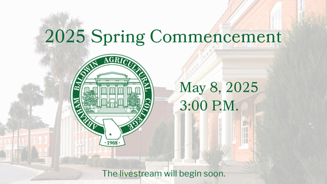Thumbnail for 2025 Spring Commencement 3 PM