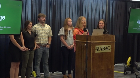 Thumbnail for 2026 STEPs Symposium Oral Presentation - AgBridge - Kayle Arnold, Vera Tyre, Matthew Malone, Elli Bryan, Emma Barr, &amp; Shelby Whitfield