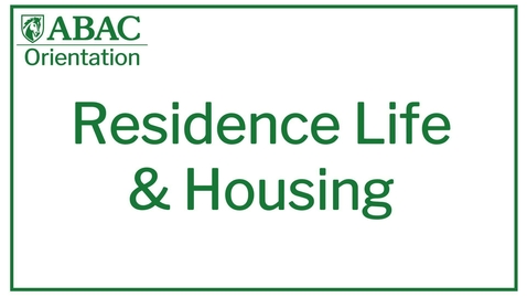 Thumbnail for entry Residence Life &amp; Housing