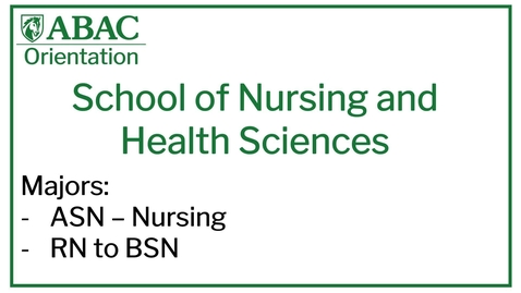 Thumbnail for School of Nursing &amp; Health Science - Quiz
