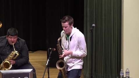 Thumbnail for entry Derek Brown, saxaphone with the ABAC Jazz Ensemble