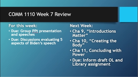 Thumbnail for C1110 Wk 7 Overview - March 6th 2021, 4:13:58 pm