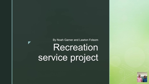 Thumbnail for rec project presentation with sound