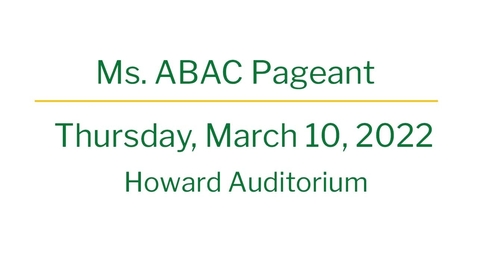 Thumbnail for Ms. ABAC 3/10/2022