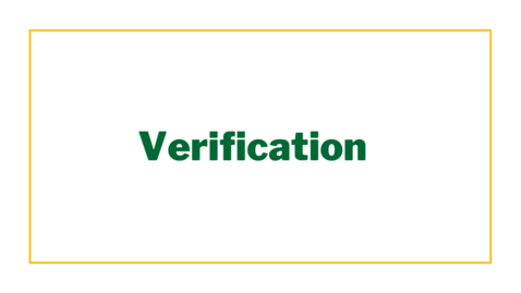 Thumbnail for Verification