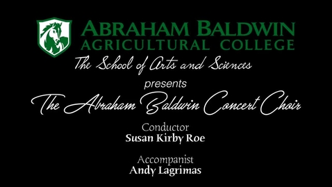 Thumbnail for Spring 2018 Choir Concert