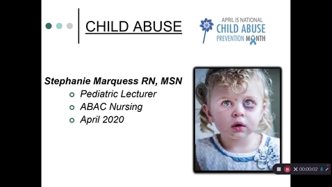 Thumbnail for Child Abuse - April 22nd 2020