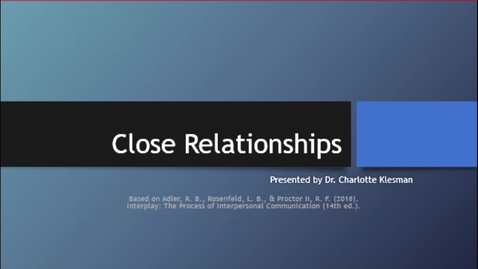 Thumbnail for C2100 Cha 9 Close Relationships - October 11th 2020, 6:30:09 pm
