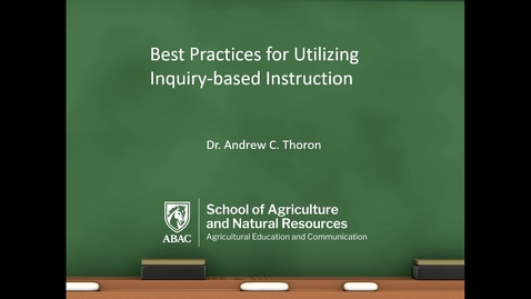 Thumbnail for Inquiry-based Instruction 101