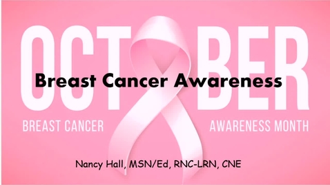 Thumbnail for entry Breast Cancer Awareness- October 1st 2020, 5:47:07 pm