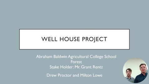 Thumbnail for Project Presentation- Proctor Lowe