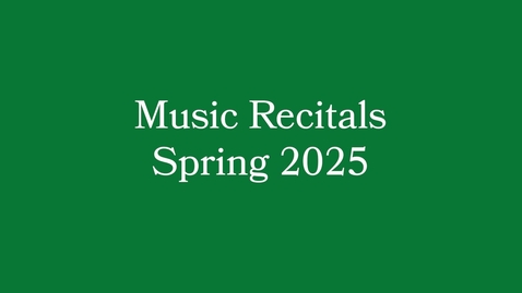 Thumbnail for Spring Music Recital 1