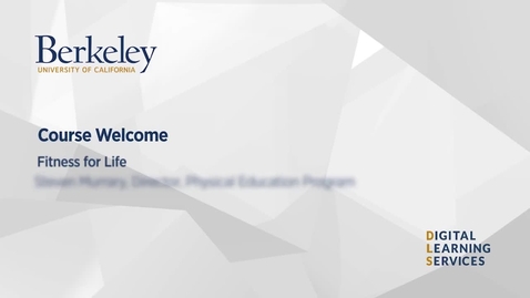 Thumbnail for Course Welcome