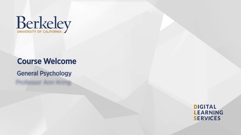 Thumbnail for Course Welcome