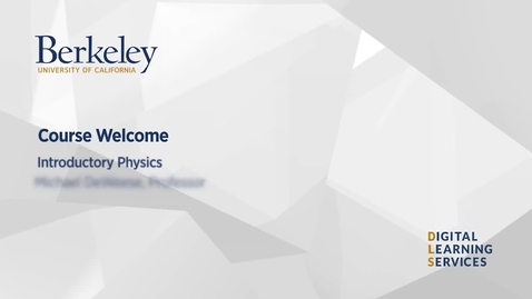 Thumbnail for Course Welcome