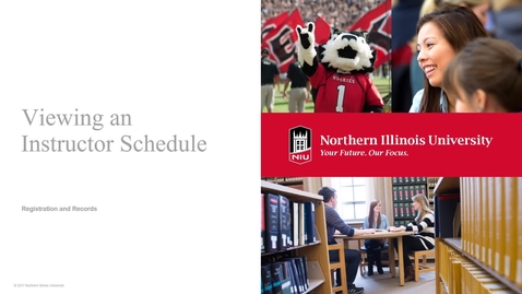 Thumbnail for Schedule of Classes-Viewing an Instructor Schedule