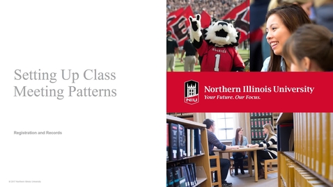 Thumbnail for Schedule of Classes-Setting Up Class Meeting Patterns