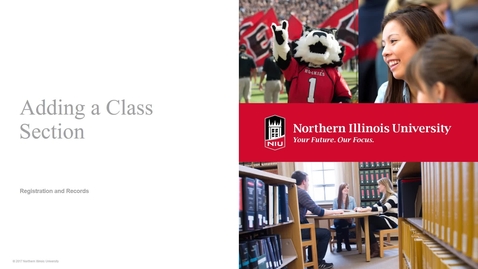 Thumbnail for Schedule of Classes-Adding a Class Section