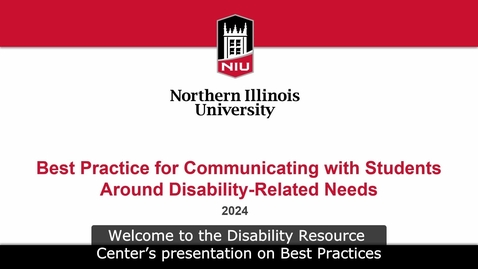 Thumbnail for Communicating Disability Related Needs for Faculty