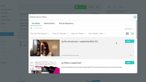 Thumbnail for Canvas LMS Walkthrough